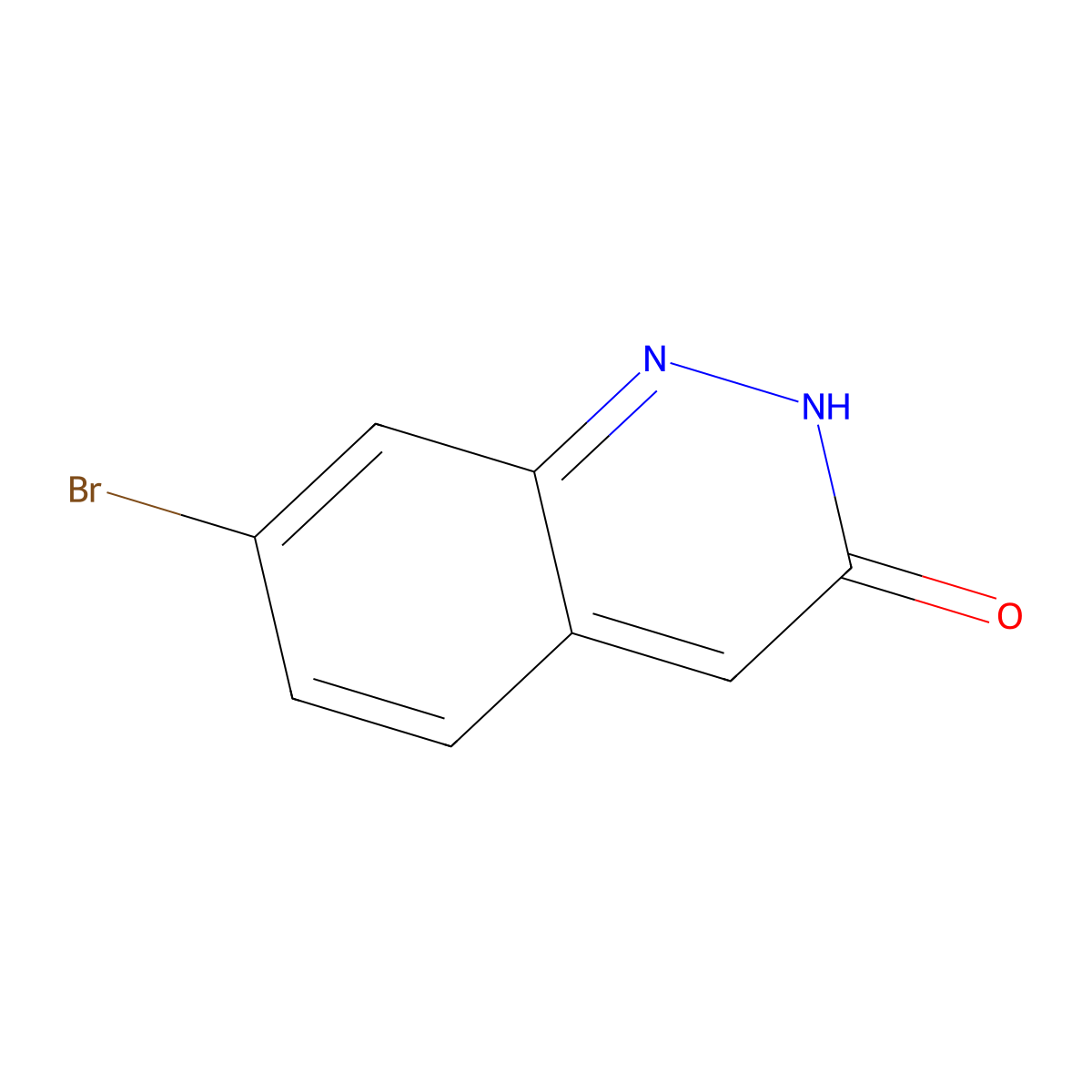 7-Bromocinnolin-3-ol molecular structure, CAS 1379338-09-6