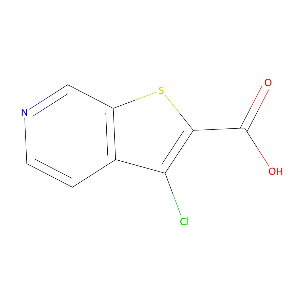 3-Chlorothieno[2,3-c]pyridine-2-carboxylic acid molecular structure, CAS 1379338-53-0