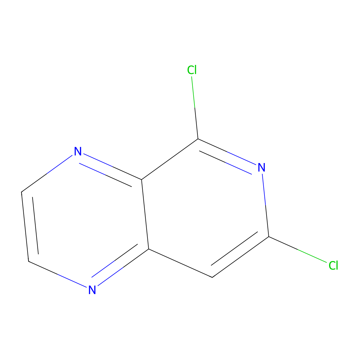 5,7-Dichloropyrido(3,4-b)pyrazine molecular structure, CAS 1379338-74-5