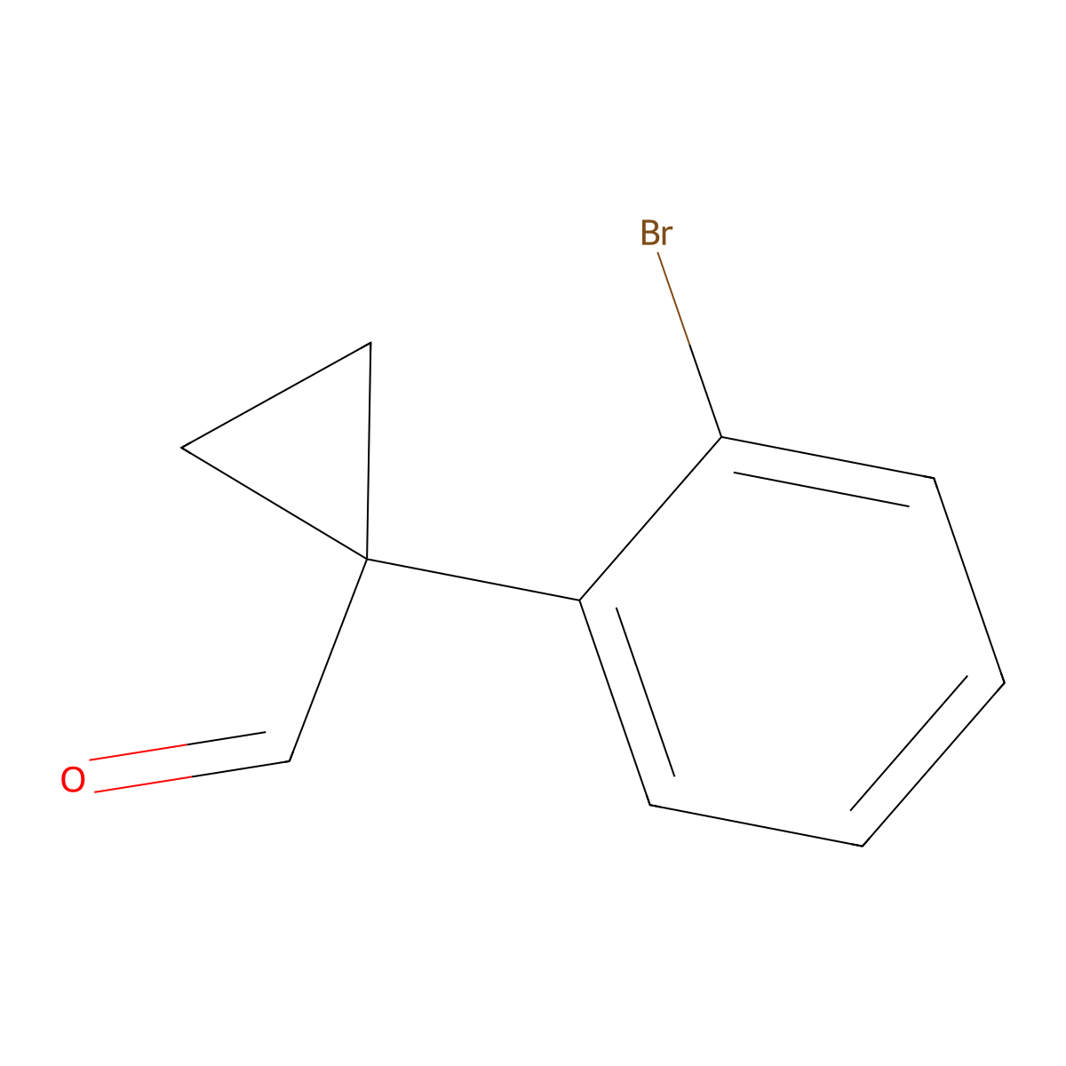 1-(2-Bromo-phenyl)-cyclopropanecarbaldehyde molecular structure, CAS 1379338-83-6