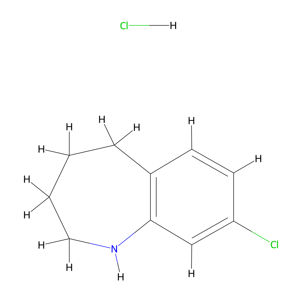8-Chloro-2,3,4,5-tetrahydro-1h-1-benzazepine hydrochloride molecular structure, CAS 1379338-99-4