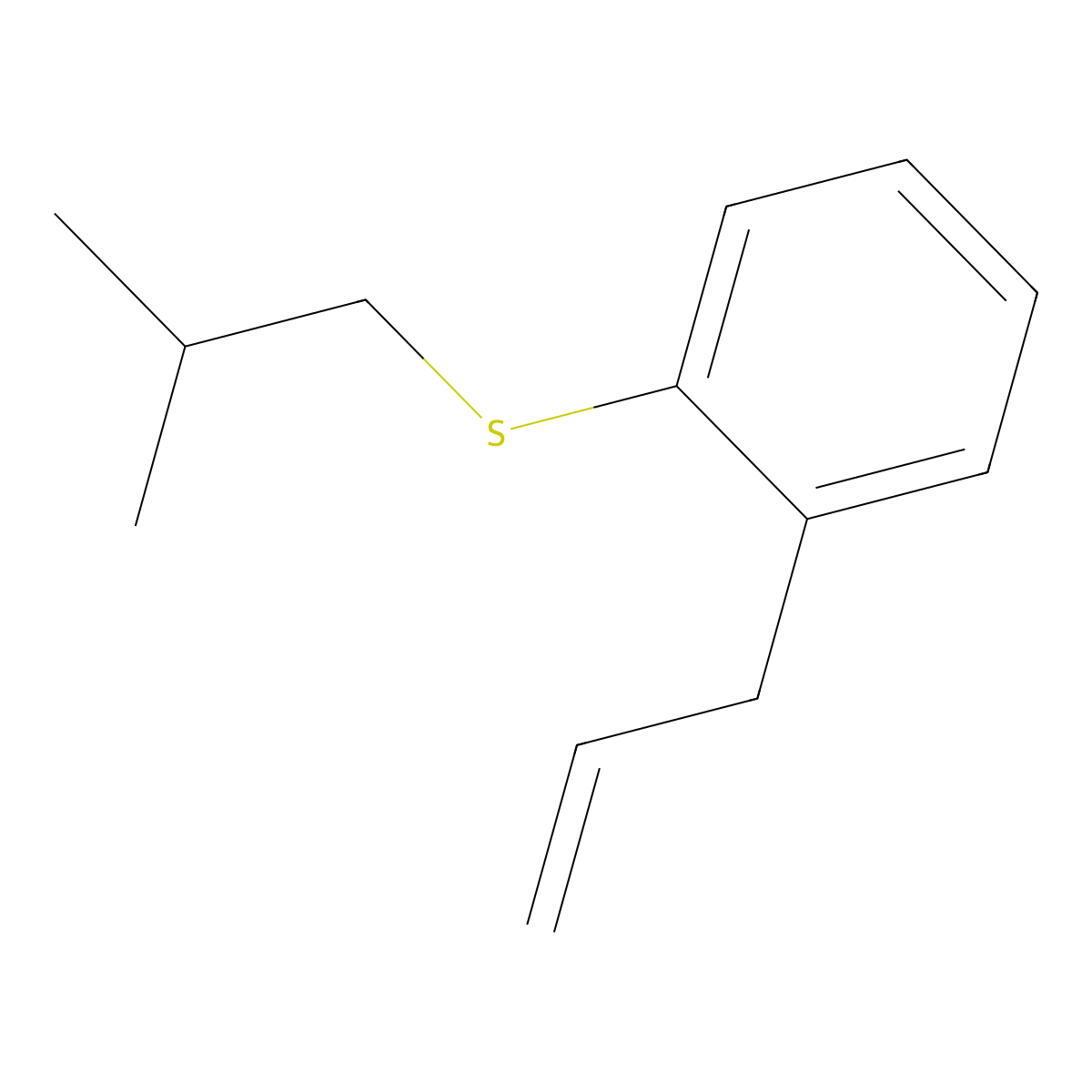 3-(2-iso-Butylthiophenyl)-1-propene molecular structure, CAS 1379339-42-0