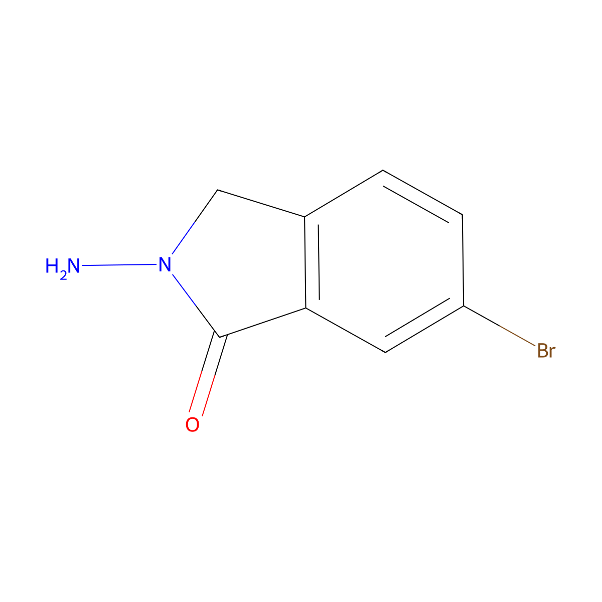 2-amino-6-bromo-2,3-dihydro-1H-isoindol-1-one molecular structure, CAS 1379339-83-9