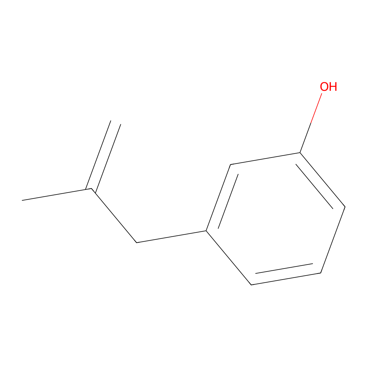 3-(3-Hydroxyphenyl)-2-methyl-1-propene molecular structure, CAS 1379339-97-5