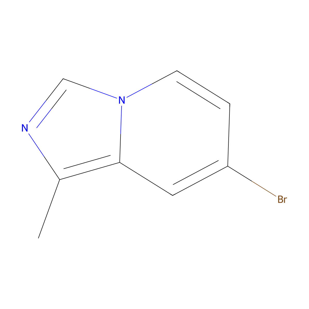 7-Bromo-1-methylimidazo(1,5-a)pyridine molecular structure, CAS 1379341-62-4