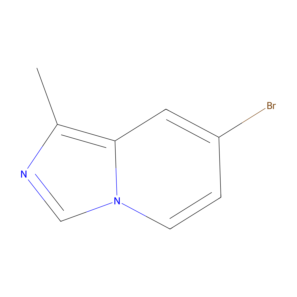 7-Bromo-1-methylimidazo(1,5-a)pyridine molecular structure, CAS 1379341-62-4