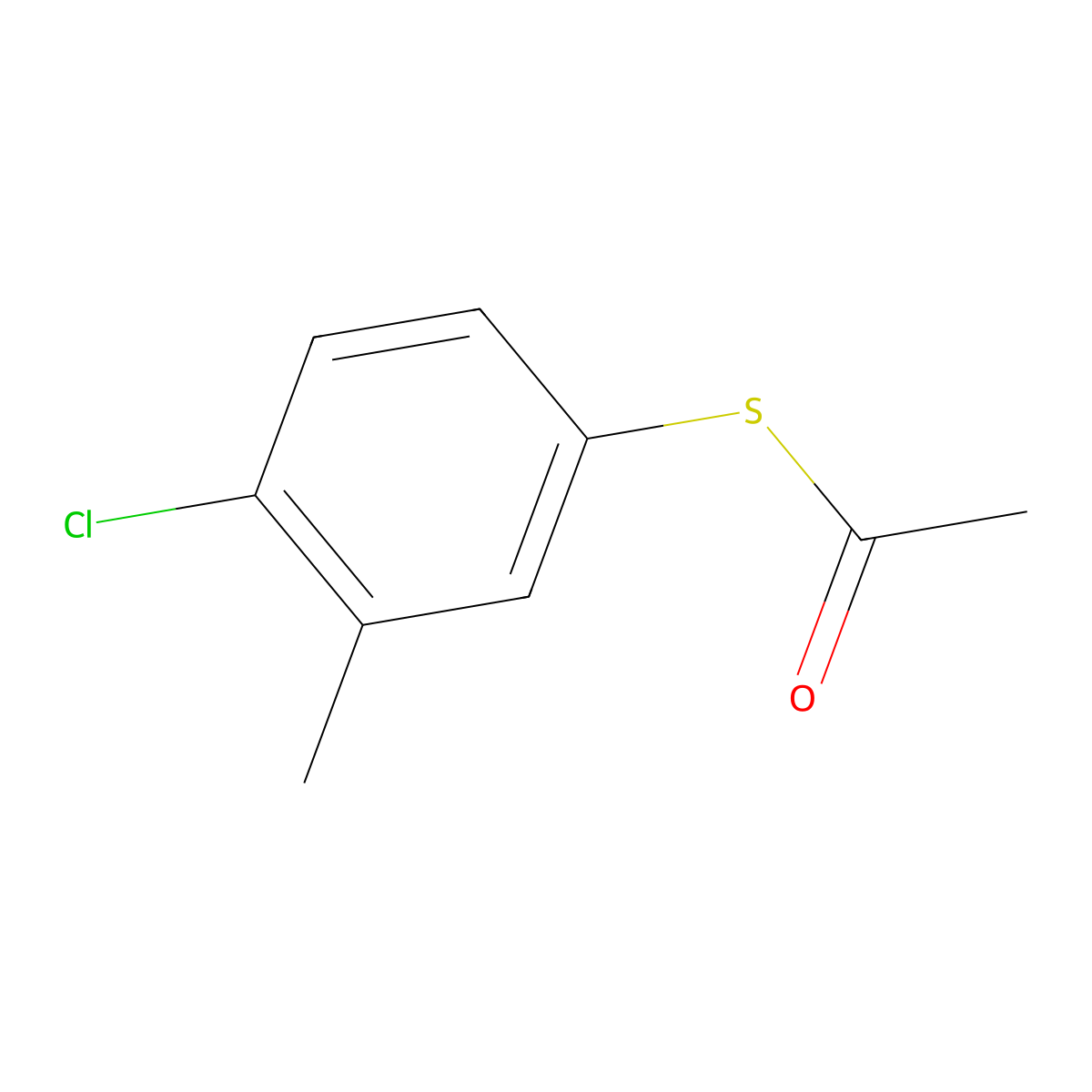 S-4-Chloro-3-methylphenylthioacetate molecular structure, CAS 1379341-69-1