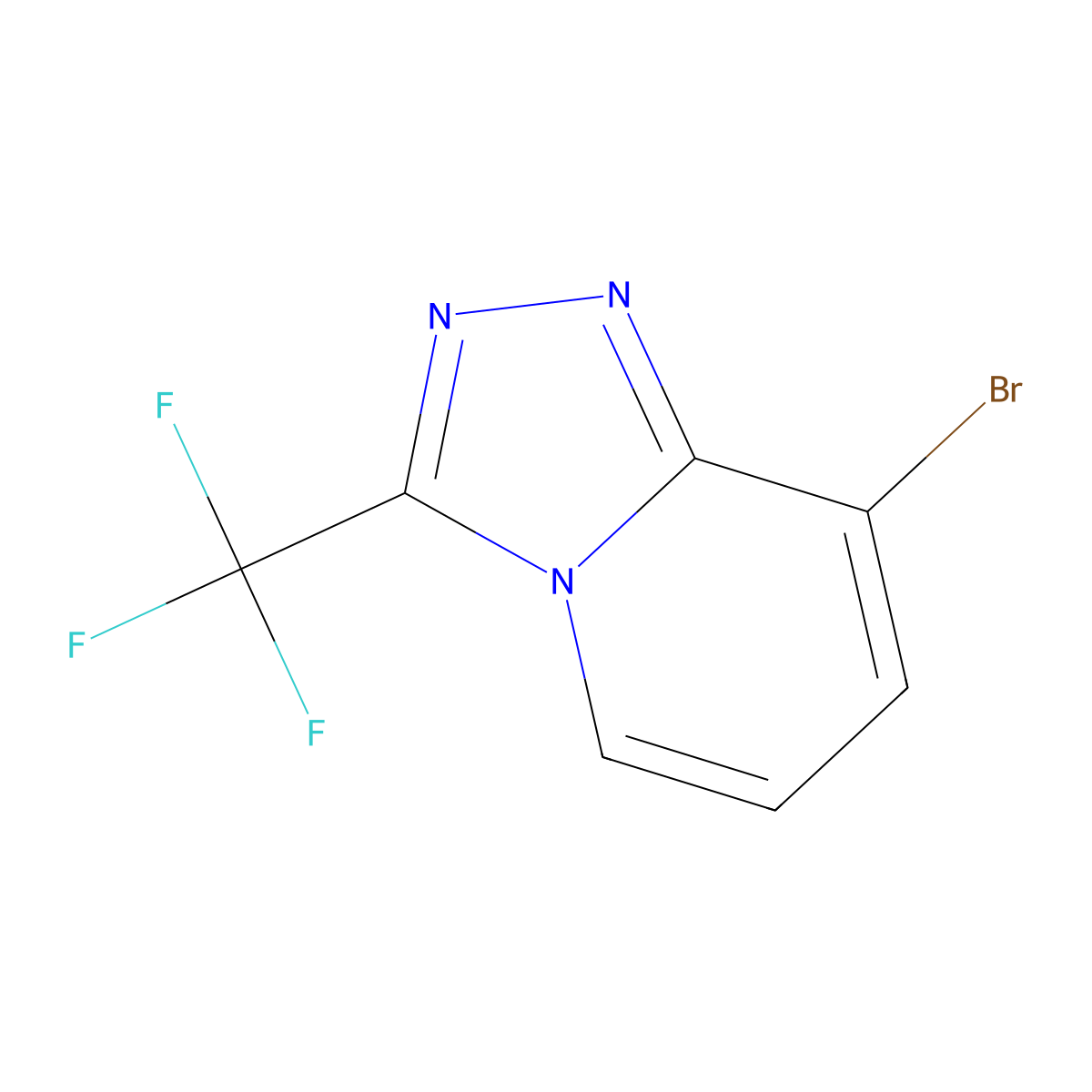 8-Bromo-3-(trifluoromethyl)-[1,2,4]triazolo[4,3-a]pyridine molecular structure, CAS 1379344-24-7