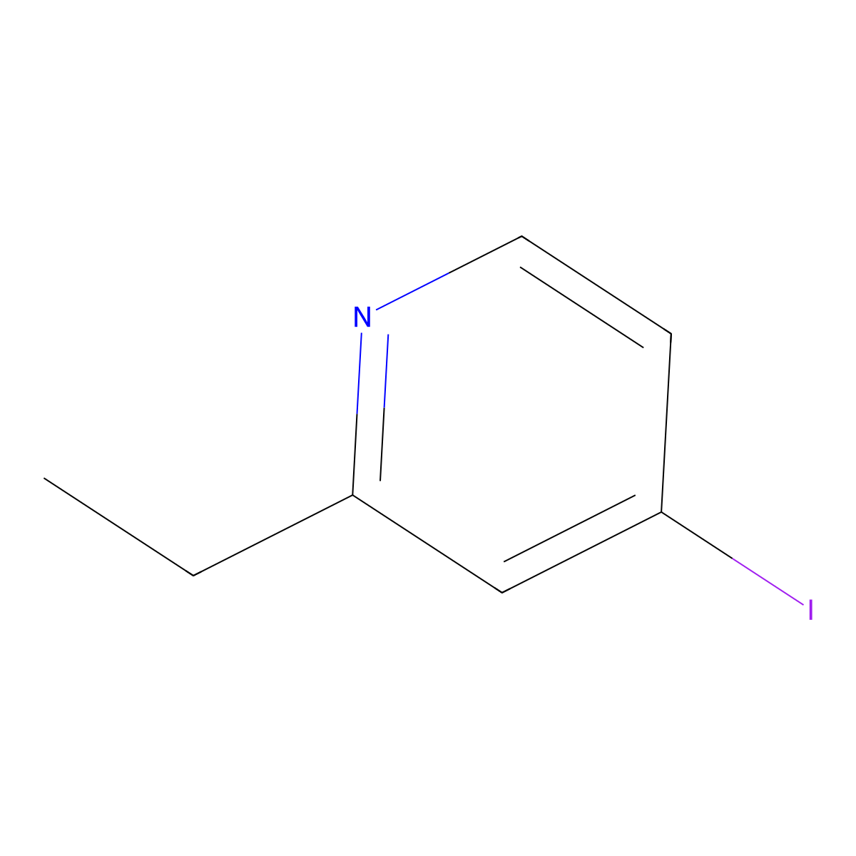 2-Ethyl-4-iodopyridine molecular structure, CAS 1379344-36-1