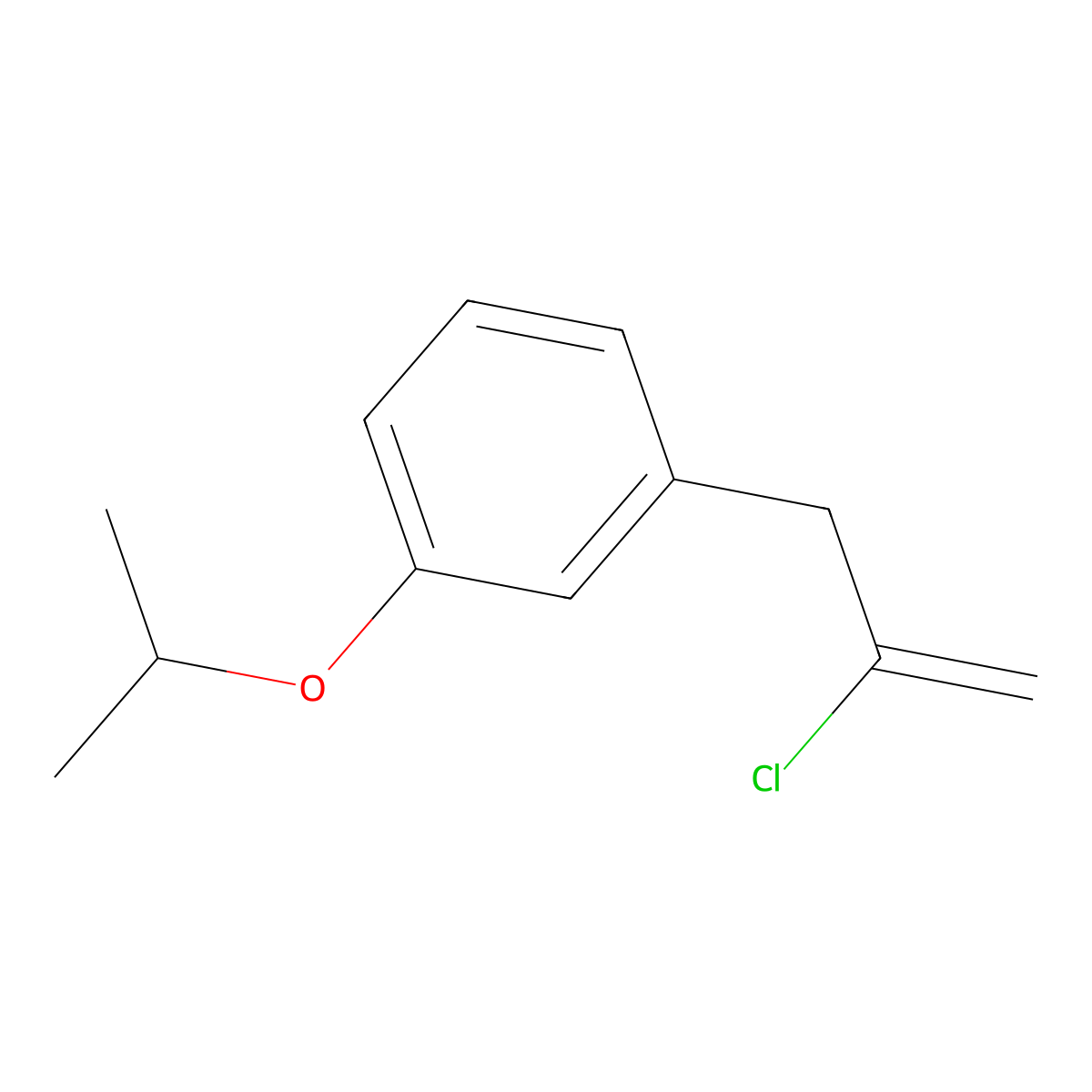 2-Chloro-3-(3-iso-propoxyphenyl)-1-propene molecular structure, CAS 1379346-06-1