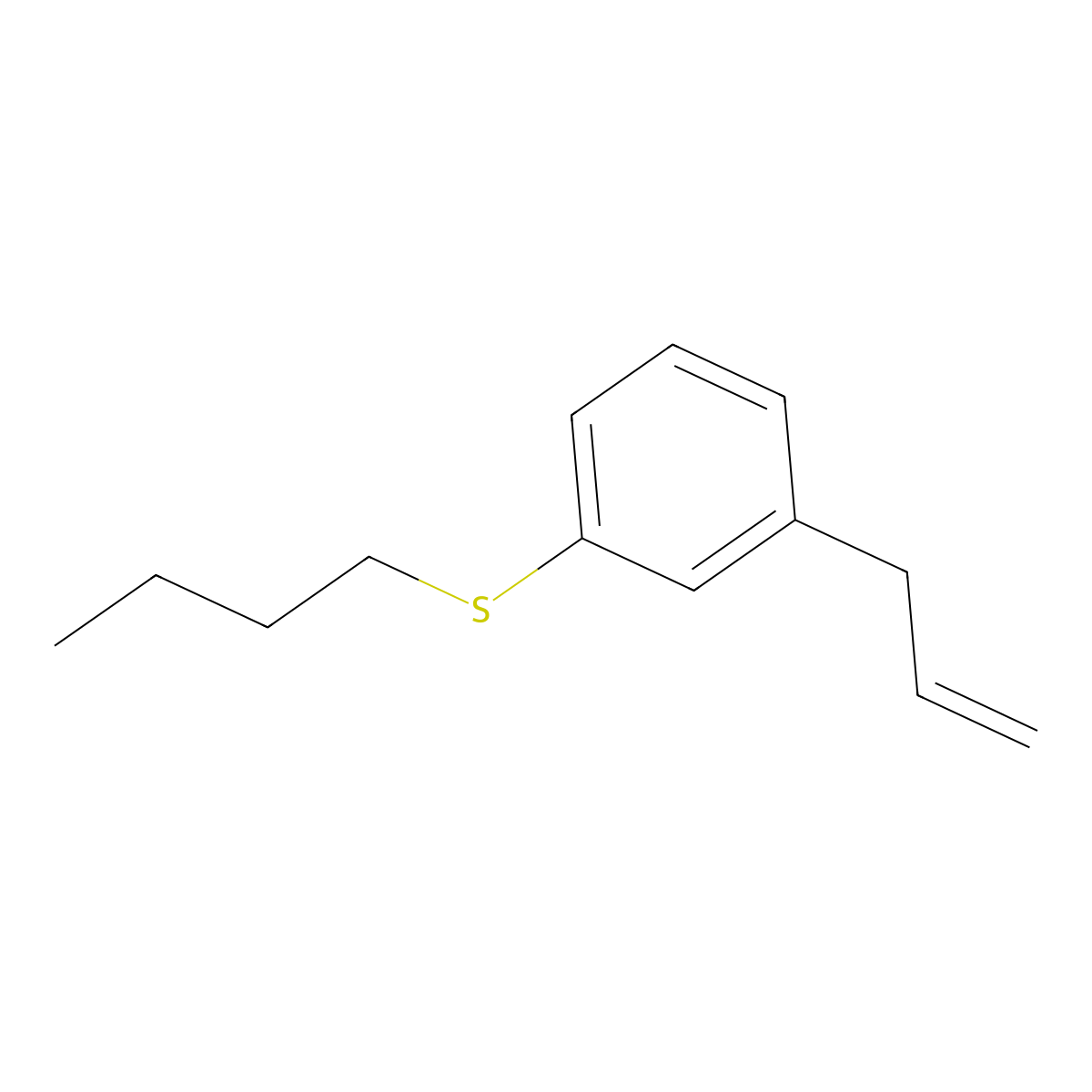 3-(3-n-Butylthiophenyl)-1-propene molecular structure, CAS 1379346-08-3