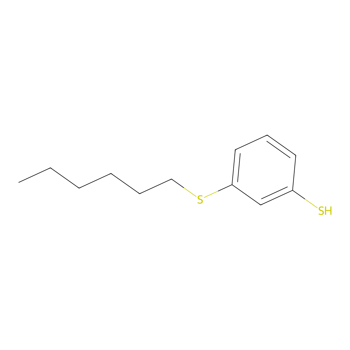 3-(n-Hexylthio)thiophenol molecular structure, CAS 1379347-31-5