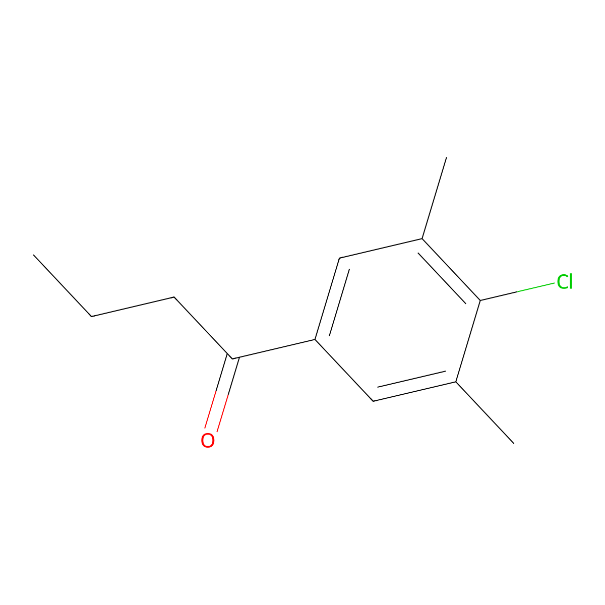4'-Chloro-3',5'-dimethylbutyrophenone molecular structure, CAS 1379348-26-1