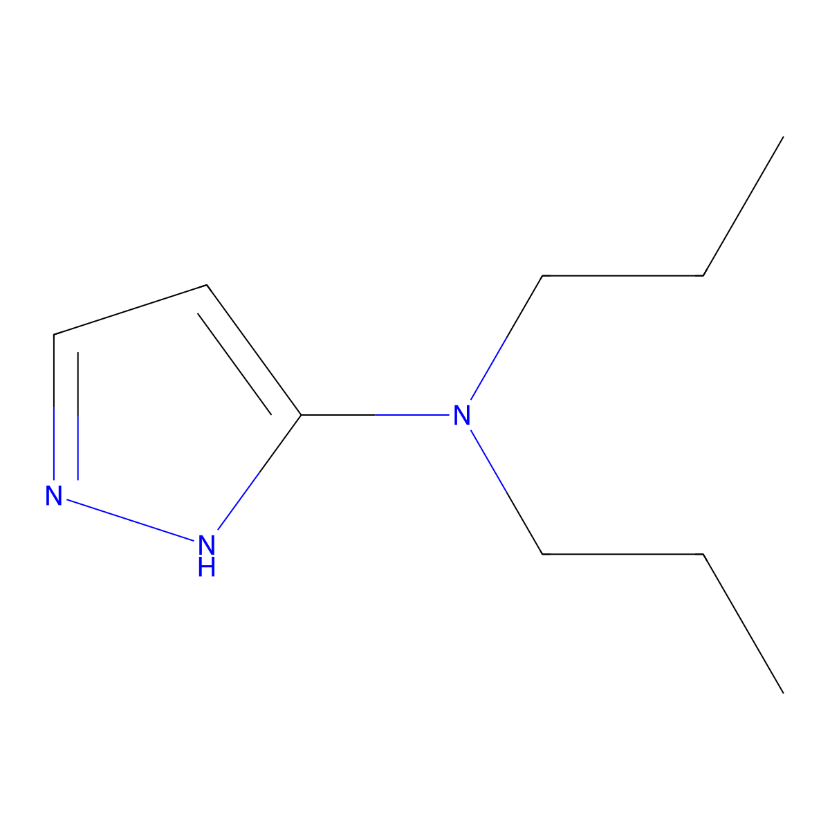 N,N-Dipropyl-1H-pyrazol-3-amine molecular structure, CAS 1379348-91-0
