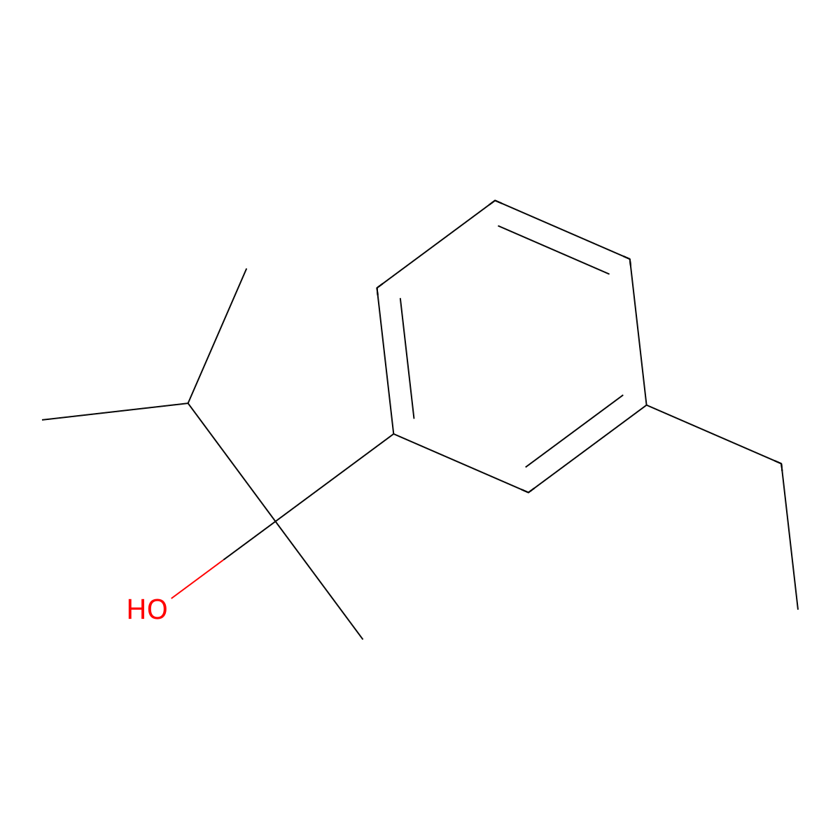 2-(3-Ethylphenyl)-3-methyl-butan-2-ol molecular structure, CAS 1379349-26-4