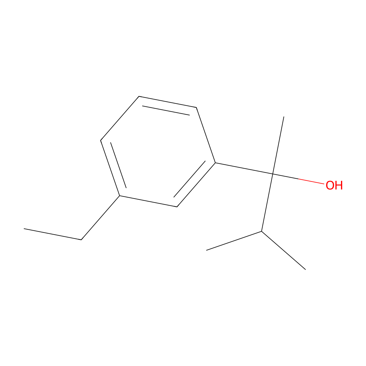 2-(3-Ethylphenyl)-3-methyl-butan-2-ol molecular structure, CAS 1379349-26-4