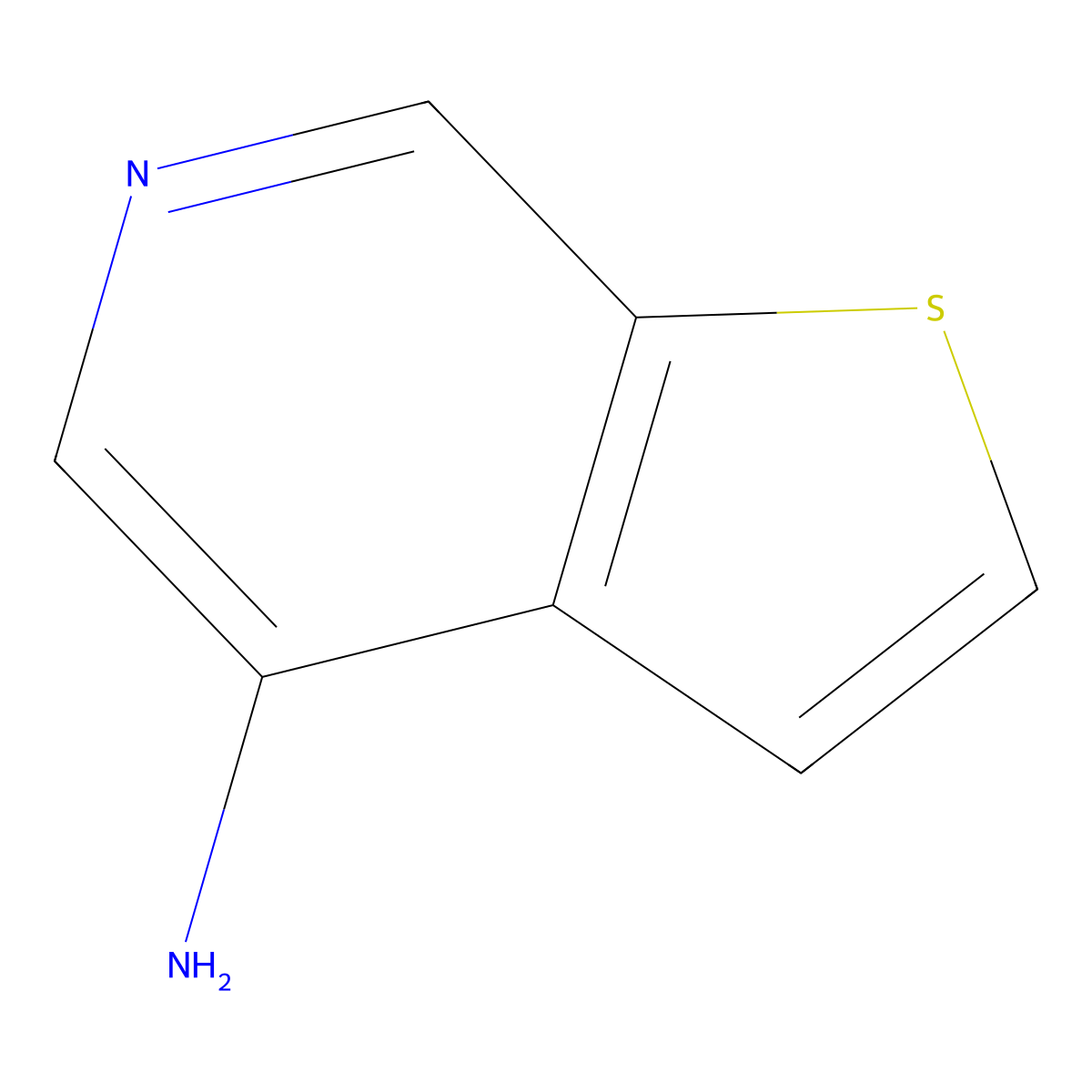 Thieno[2,3-c]pyridin-4-amine molecular structure, CAS 1379350-29-4