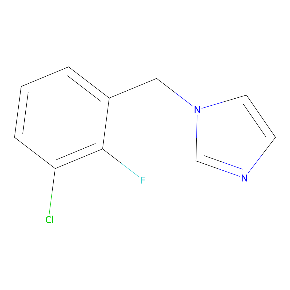 1-(3-Chloro-2-fluorobenzyl)imidazole molecular structure, CAS 1379351-47-9