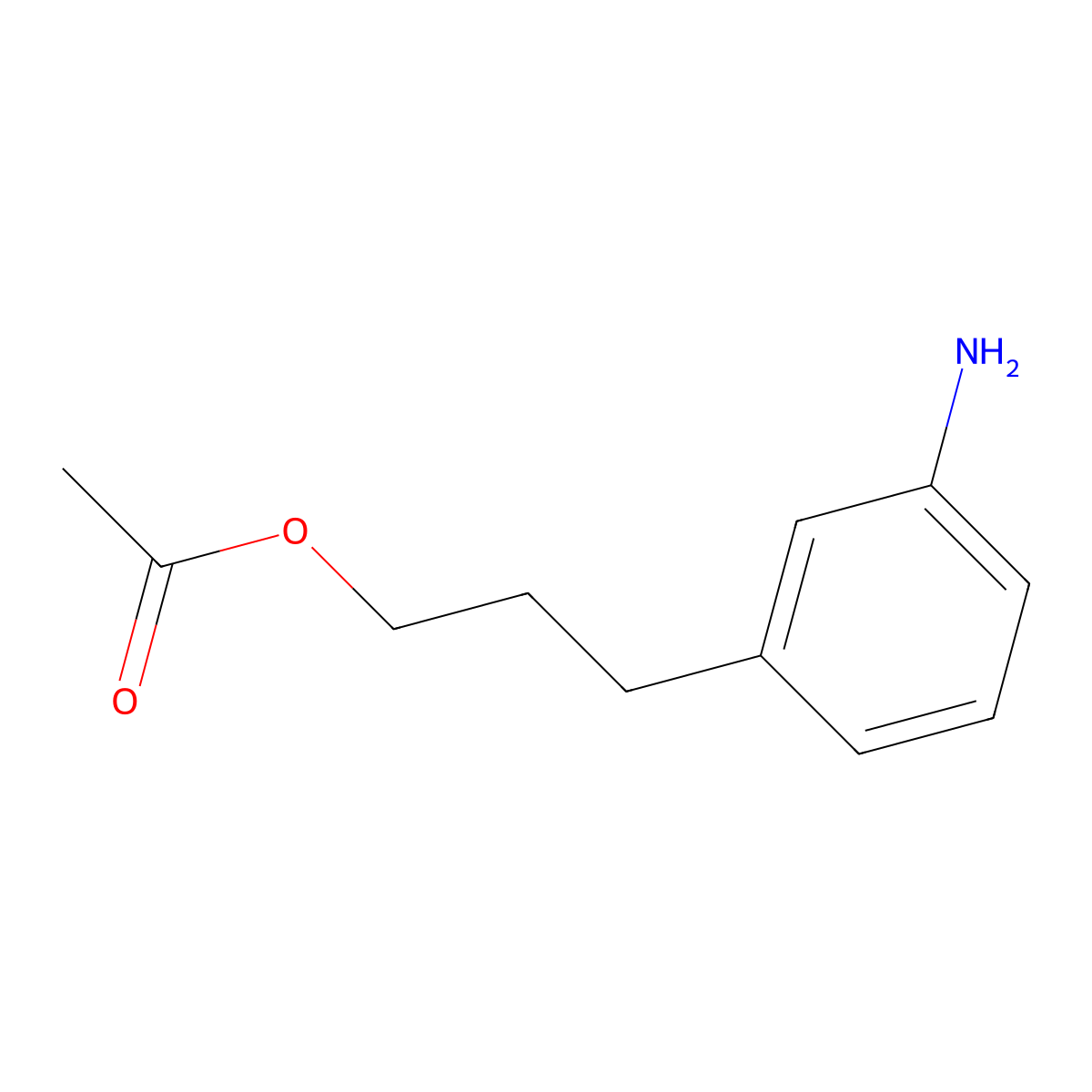 3-(3-Aminophenyl)propyl acetate molecular structure, CAS 1379353-36-2