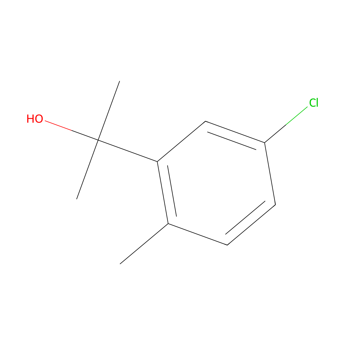 2-(5-Chloro-2-methylphenyl)propan-2-ol molecular structure, CAS 1379354-41-2