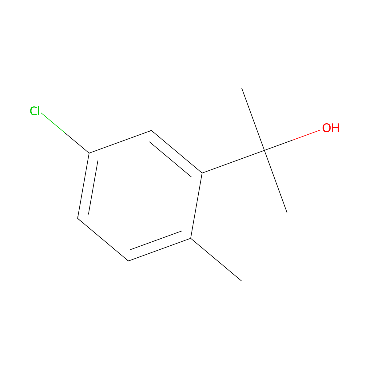 2-(5-Chloro-2-methylphenyl)propan-2-ol molecular structure, CAS 1379354-41-2