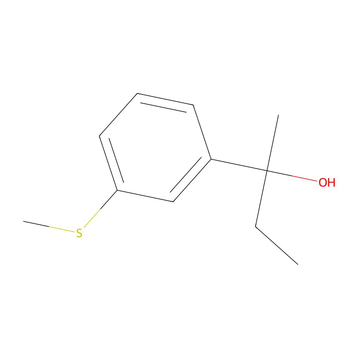 2-[3-(Methylthio)phenyl]-2-butanol molecular structure, CAS 1379355-57-3