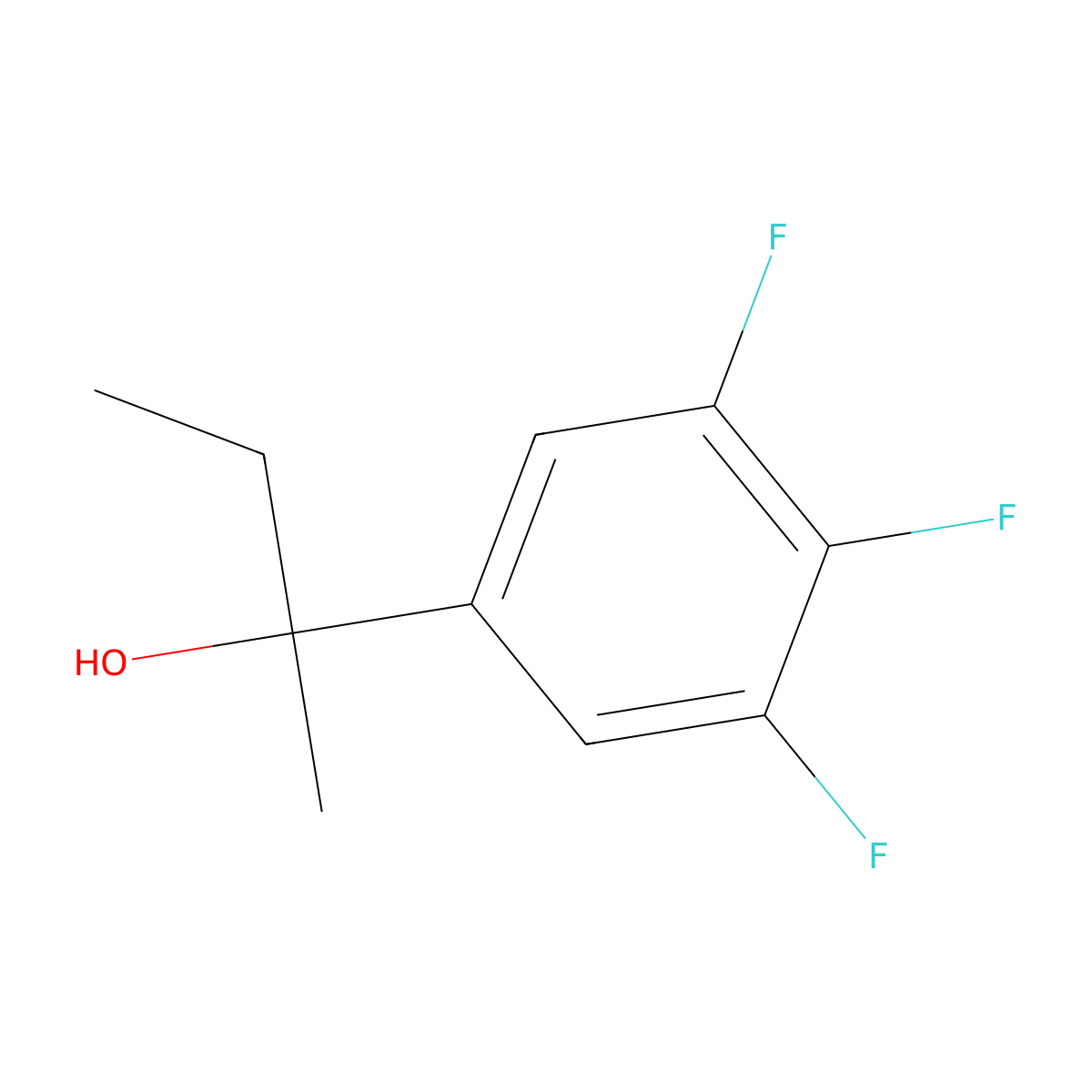 2-(3,4,5-Trifluorophenyl)-2-butanol molecular structure, CAS 1379357-58-0