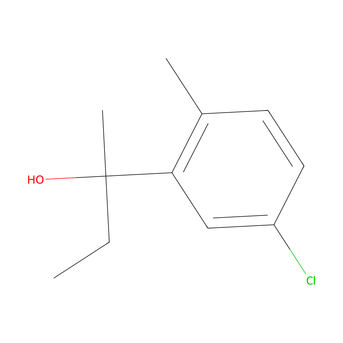 2-(3-Chloro-6-methylphenyl)-2-butanol molecular structure, CAS 1379357-62-6