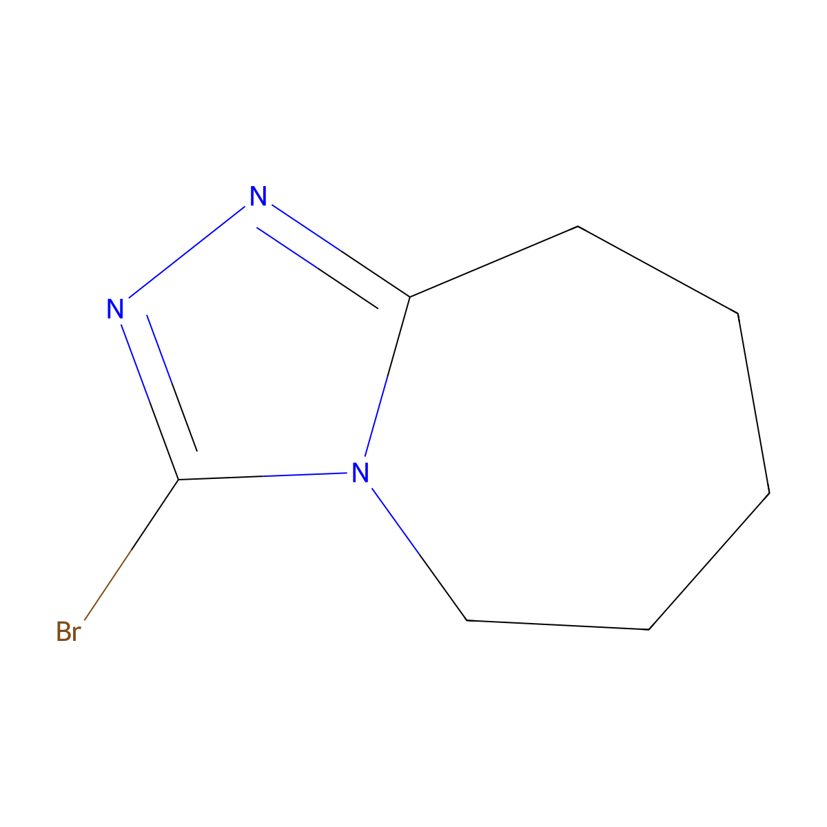 3-bromo-5H,6H,7H,8H,9H-[1,2,4]triazolo[4,3-a]azepine molecular structure, CAS 1379357-77-3
