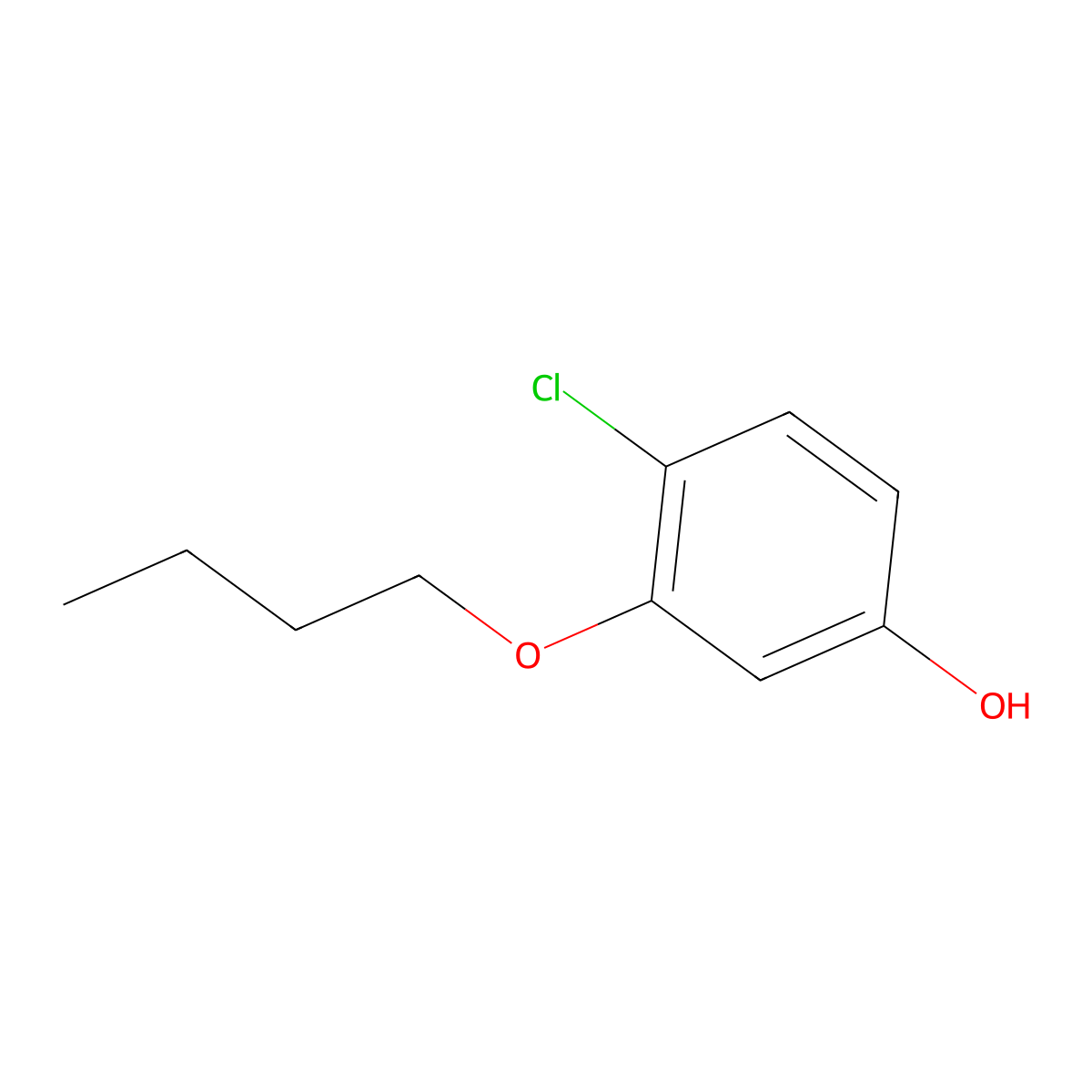 3-Butoxy-4-chlorophenol molecular structure, CAS 1379357-79-5
