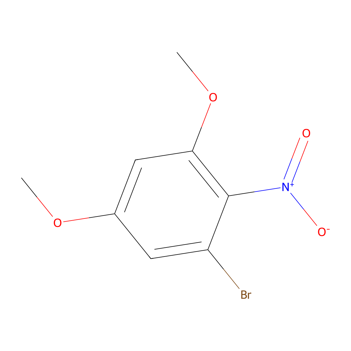 1-Bromo-3,5-dimethoxy-2-nitrobenzene molecular structure, CAS 1379358-18-5