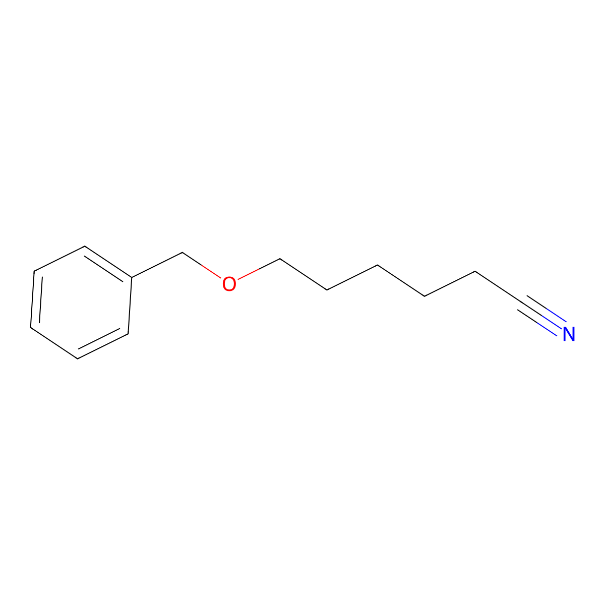 6-(Benzyloxy)hexanenitrile molecular structure, CAS 137936-44-8