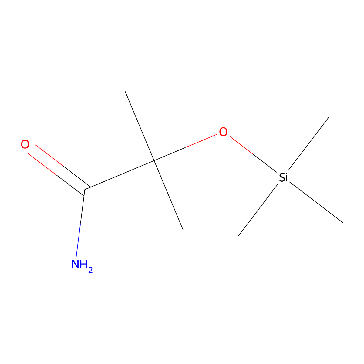 2-Methyl-2-[(trimethylsilyl)oxy]propanamide molecular structure, CAS 1379360-09-4