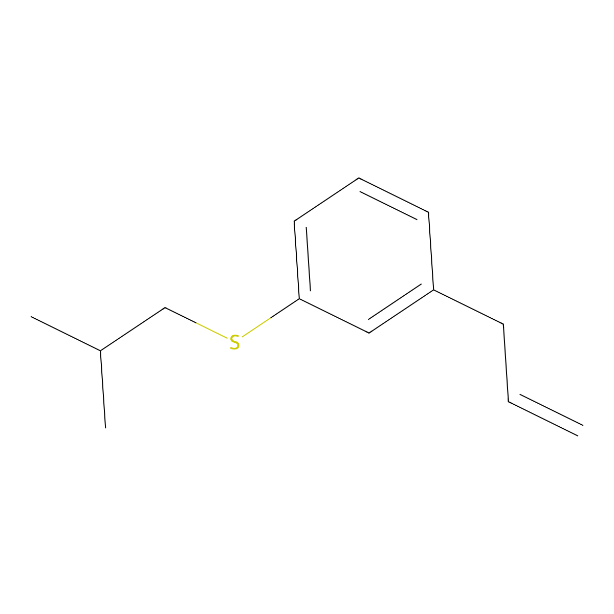 3-(3-iso-Butylthiophenyl)-1-propene molecular structure, CAS 1379361-57-5