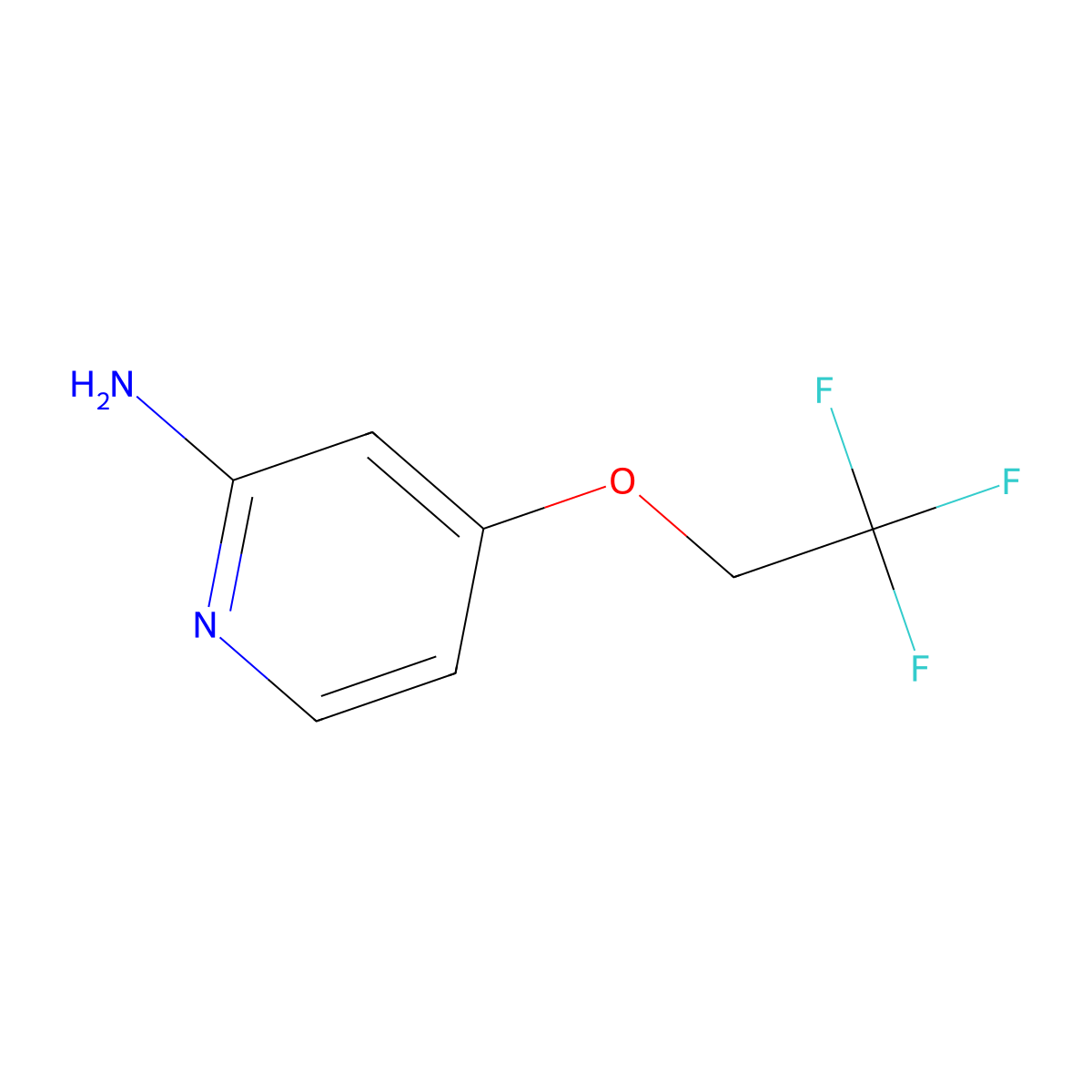 4-(2,2,2-Trifluoroethoxy)pyridin-2-amine molecular structure, CAS 1379361-82-6