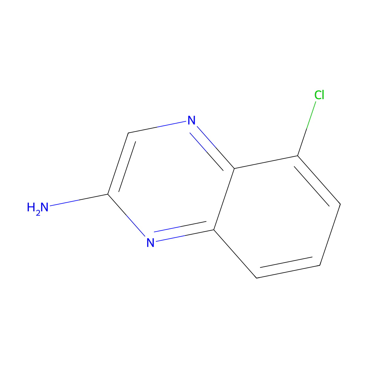 5-Chloroquinoxalin-2-amine molecular structure, CAS 1379362-16-9