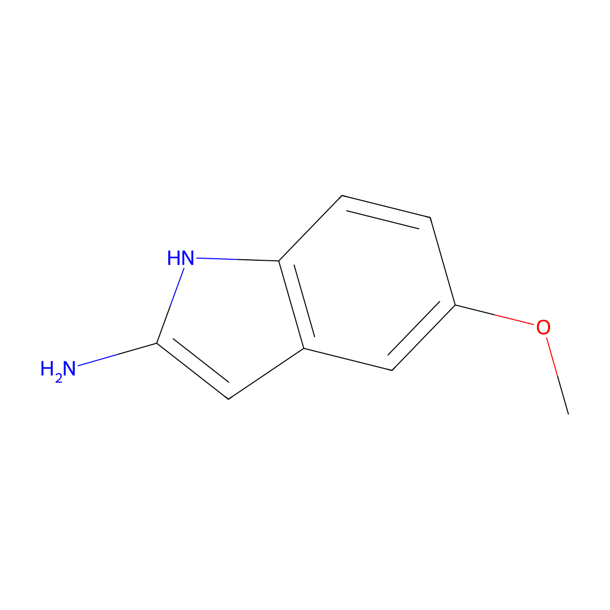 5-Methoxy-1H-indol-2-amine molecular structure, CAS 1379362-54-5