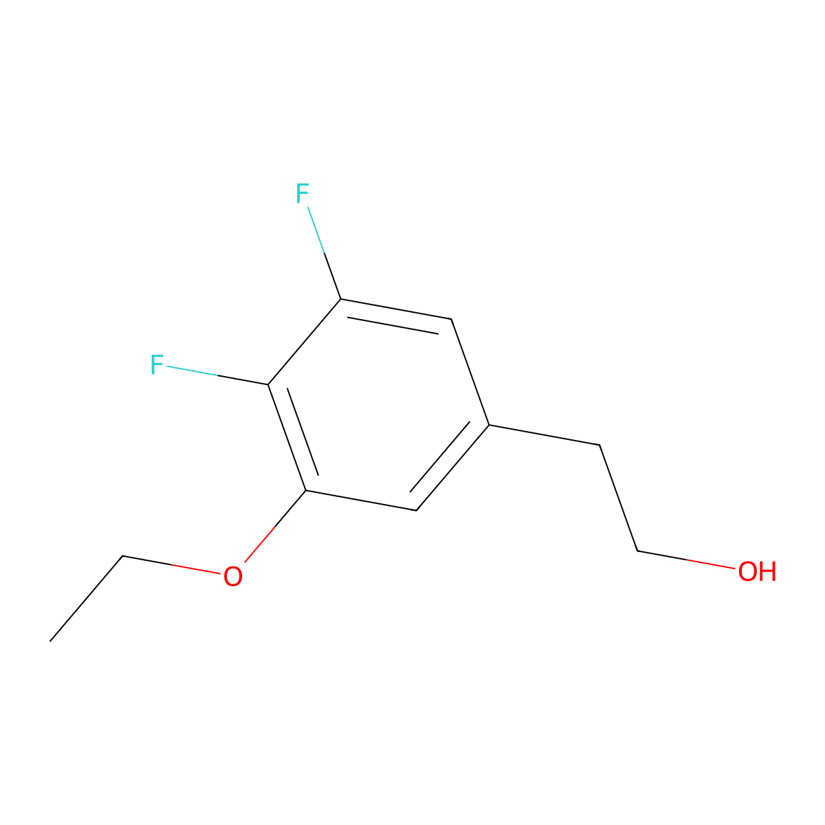 4,5-Difluoro-3-ethoxyphenethyl alcohol molecular structure, CAS 1379362-89-6