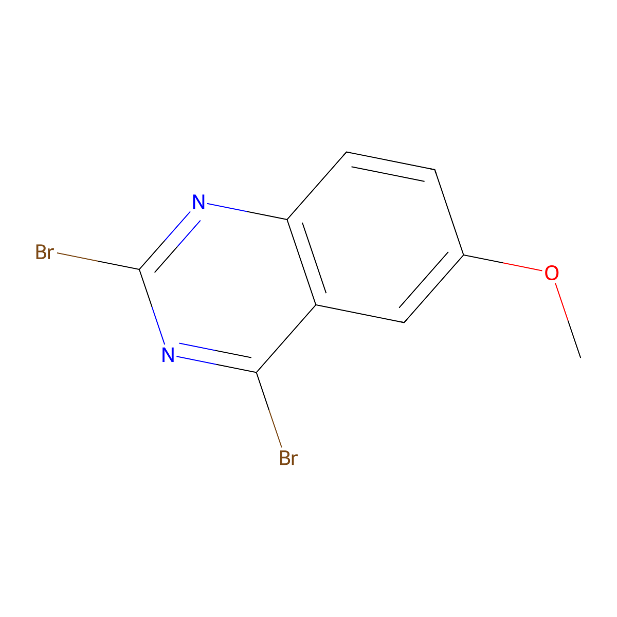 2,4-Dibromo-6-methoxyquinazoline molecular structure, CAS 1379363-92-4
