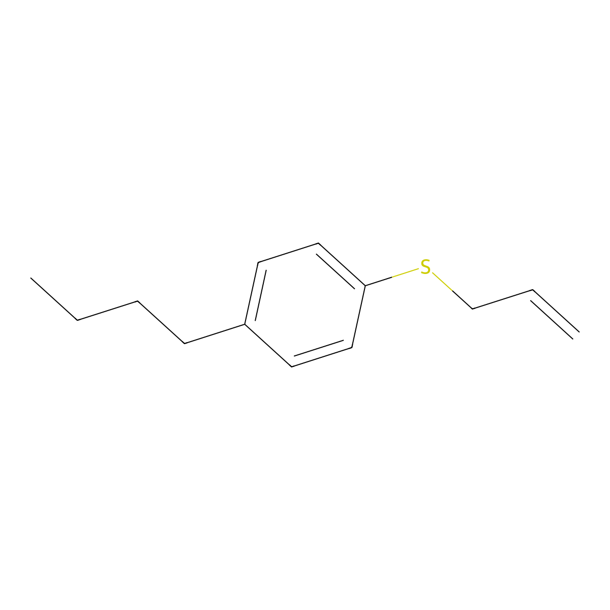 1-Allylsulfanyl-4-n-butylbenzene molecular structure, CAS 1379364-40-5