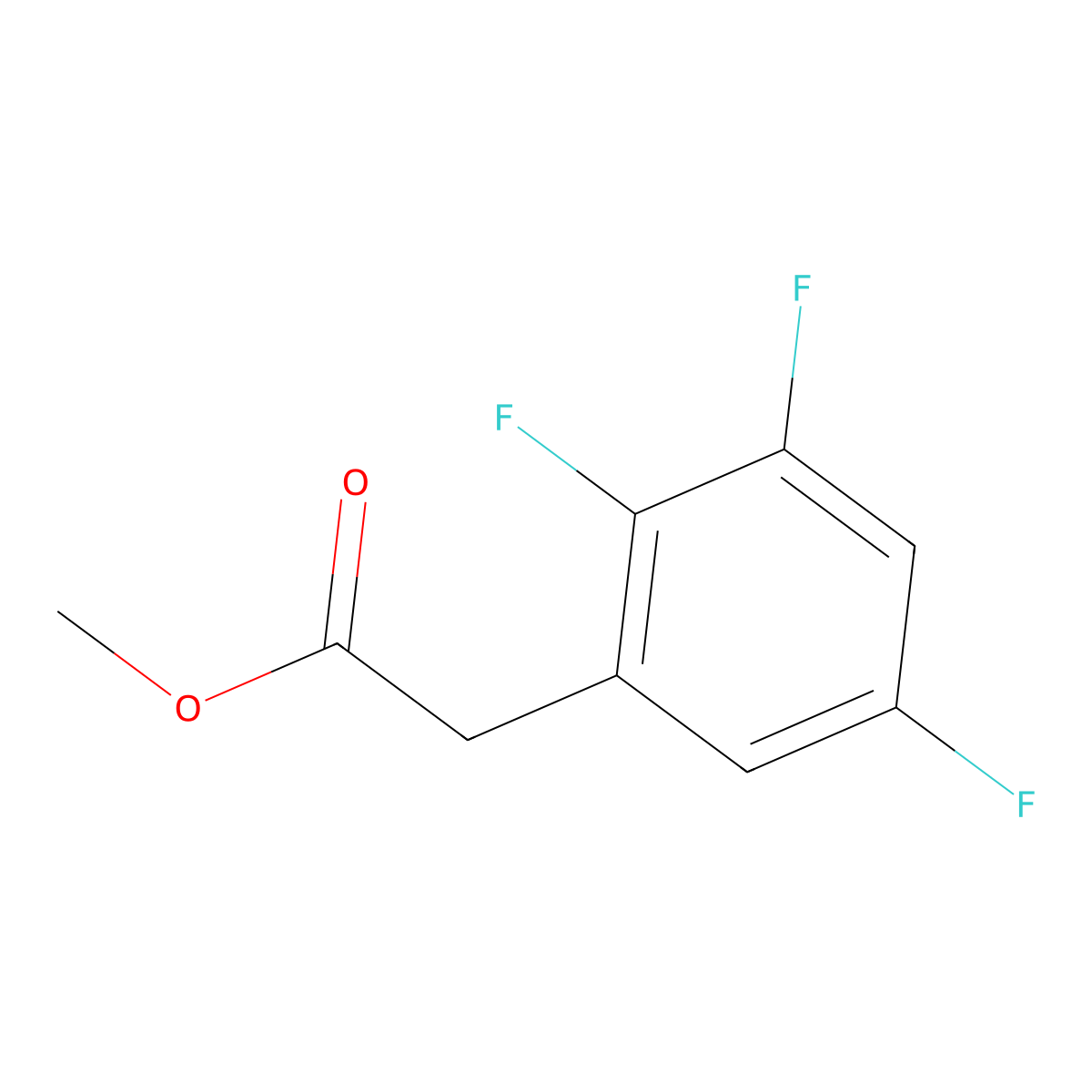 (2,3,5-Trifluorophenyl)acetic acid methyl ester molecular structure, CAS 1379364-46-1