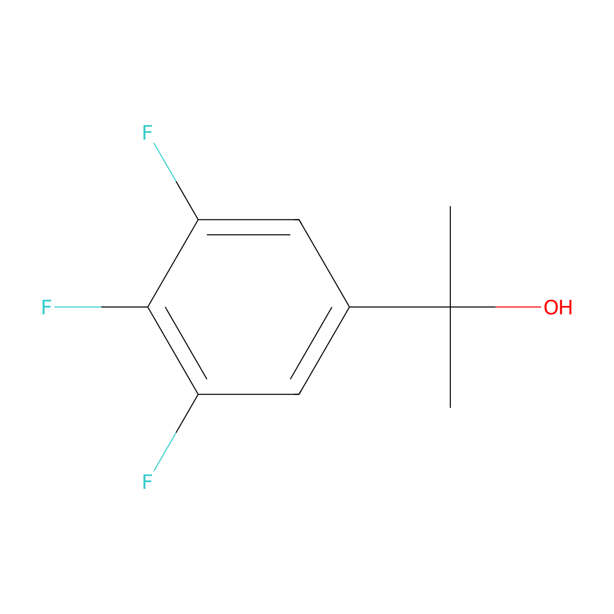 2-(3,4,5-Trifluorophenyl)-2-propanol molecular structure, CAS 1379364-73-4