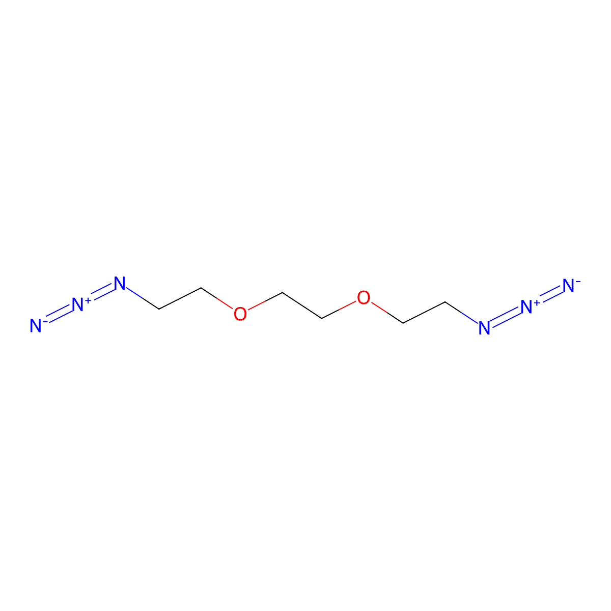 1-Azido-2-[2-(2-azidoethoxy)ethoxy]ethane molecular structure, CAS 1379365-47-5