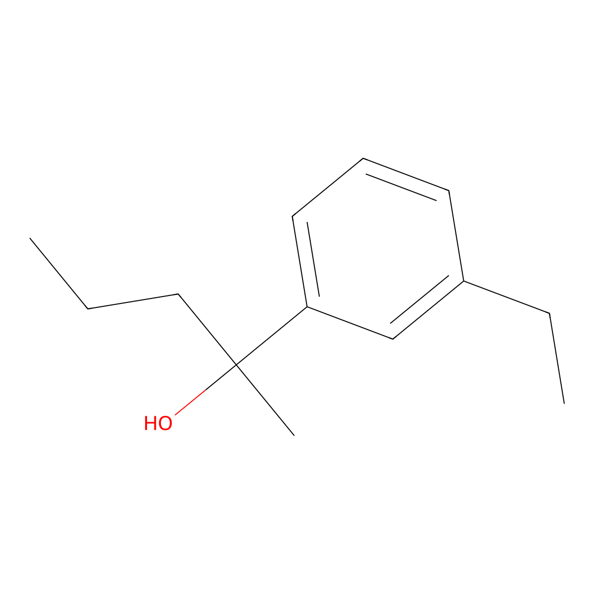 2-(3-Ethylphenyl)-2-pentanol molecular structure, CAS 1379366-59-2