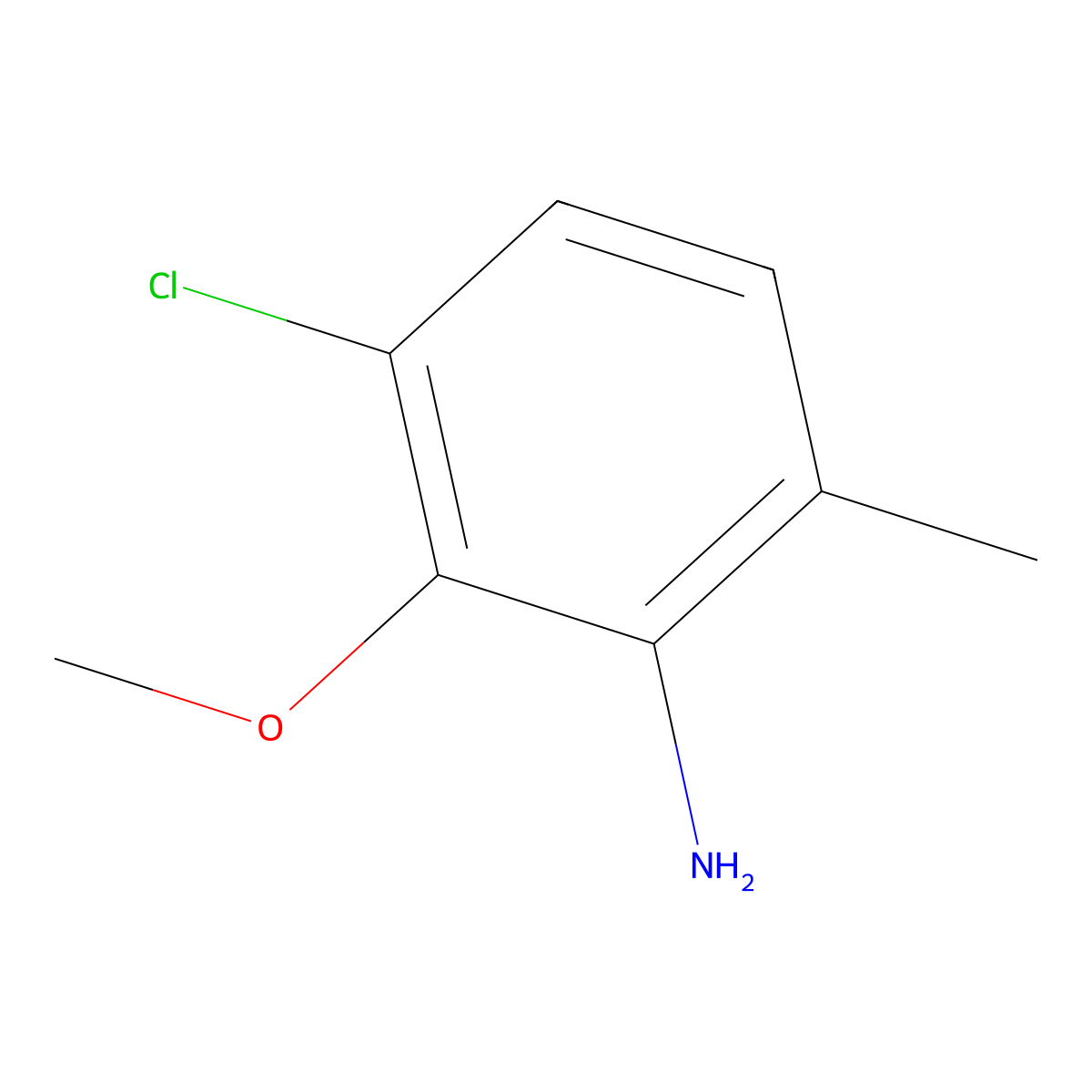 3-Chloro-2-methoxy-6-methylaniline molecular structure, CAS 1379366-68-3