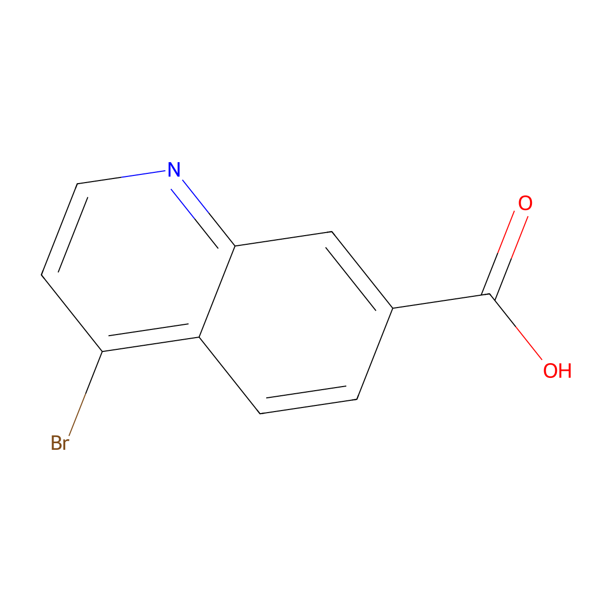 4-Bromoquinoline-7-carboxylic acid molecular structure, CAS 1379367-77-7