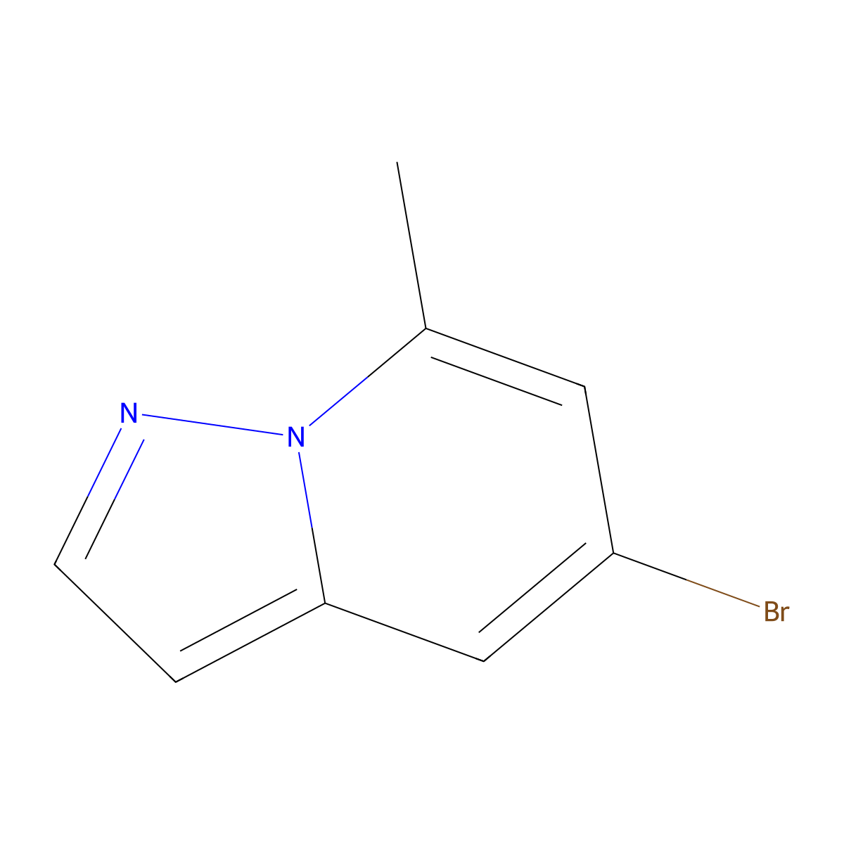 5-Bromo-7-methylpyrazolo[1,5-a]pyridine molecular structure, CAS 1379367-91-5
