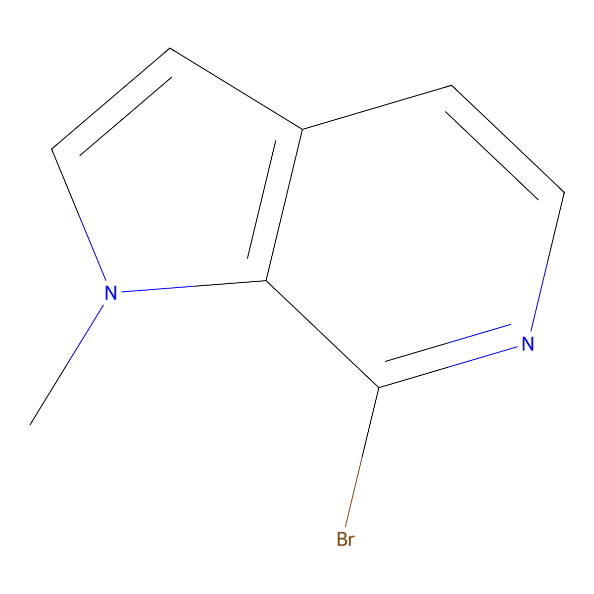 7-Bromo-1-methyl-1H-pyrrolo[2,3-c]pyridine molecular structure, CAS 1379368-48-5