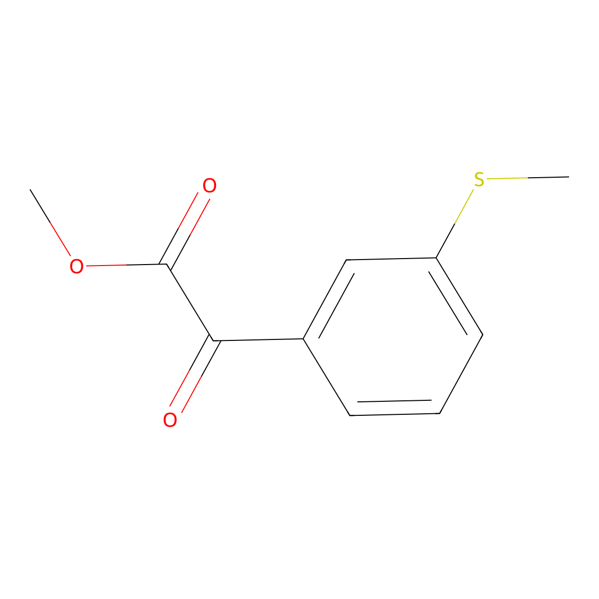 Methyl 3-(methylthio)benzoylformate molecular structure, CAS 1379368-89-4