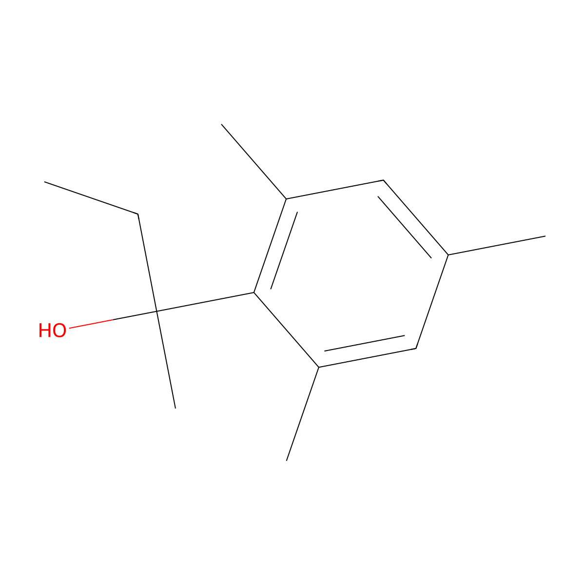 2-(2,4,6-Trimethylphenyl)-2-butanol molecular structure, CAS 1379369-05-7